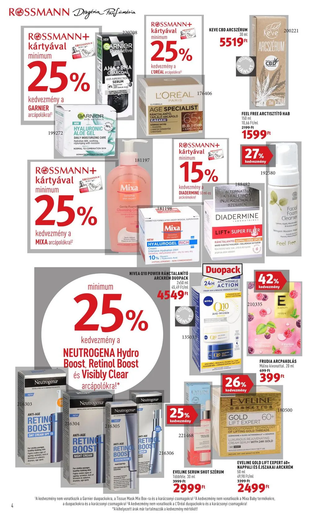 Rossmann akciós újság 12.19–12.23 – 4. oldal