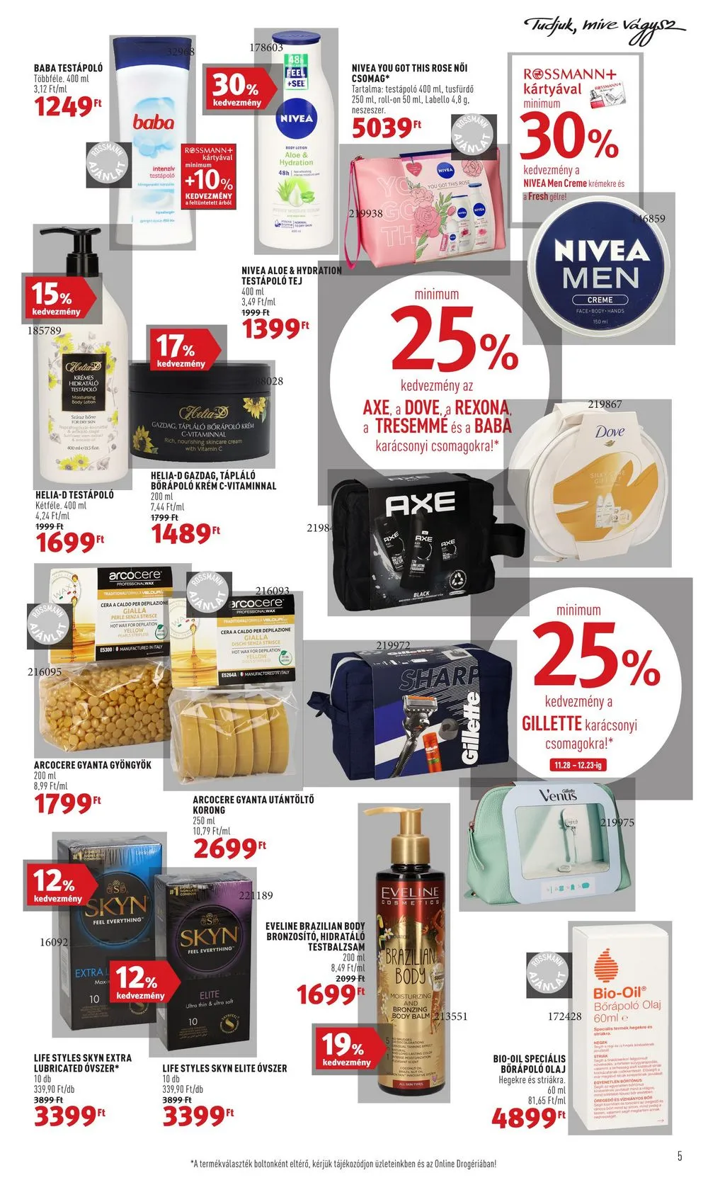 Rossmann akciós újság 12.19–12.23 – 5. oldal