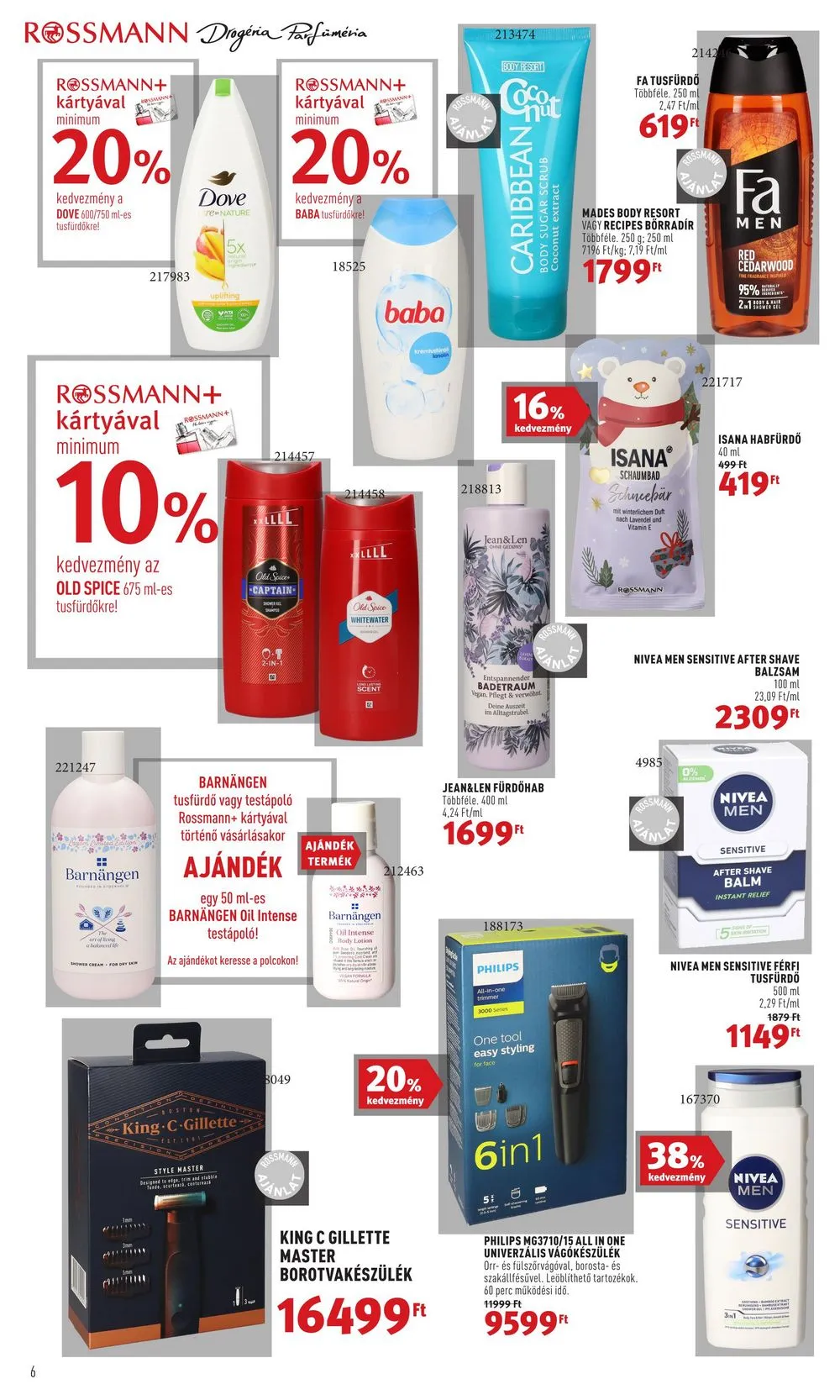 Rossmann akciós újság 12.19–12.23 – 6. oldal
