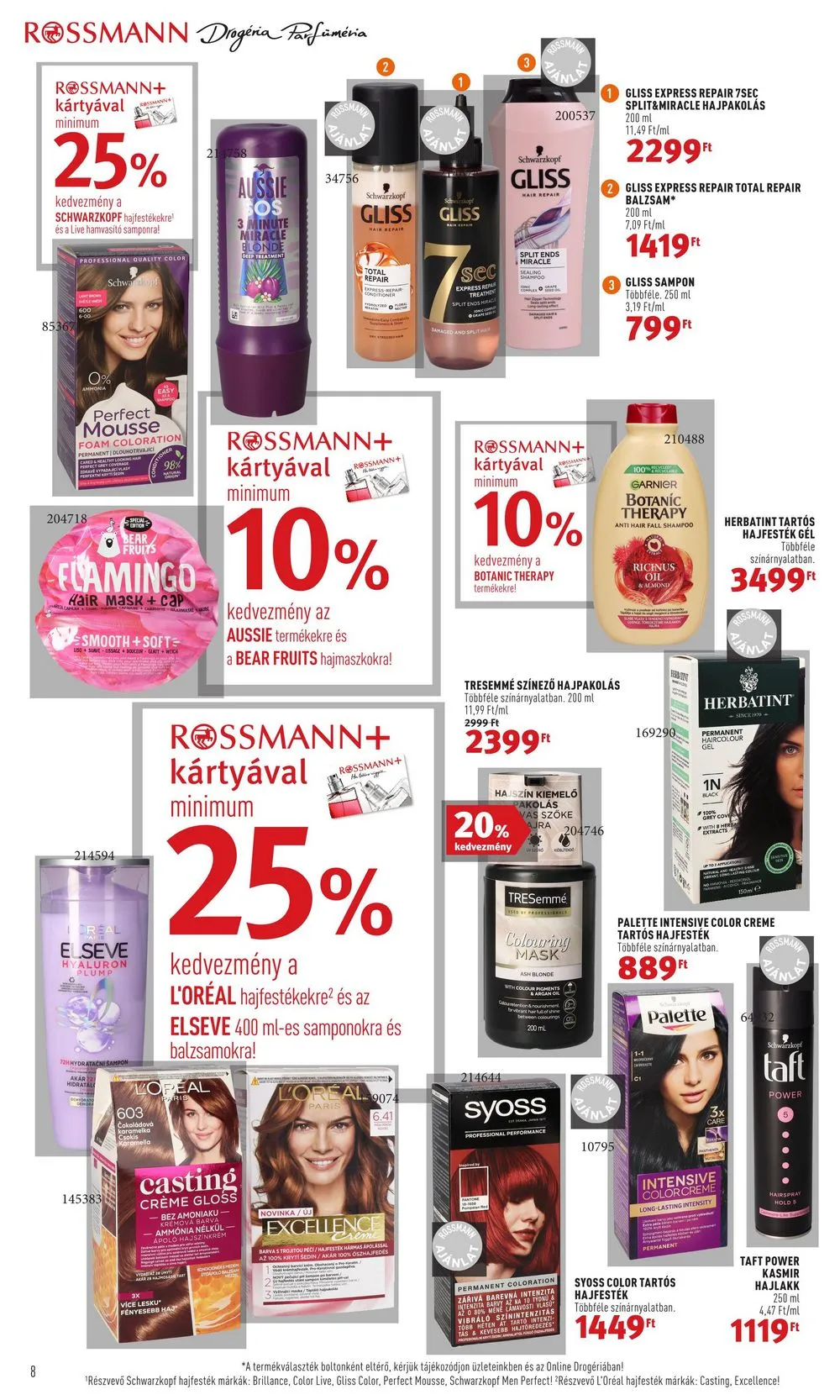 Rossmann akciós újság 12.19–12.23 – 8. oldal