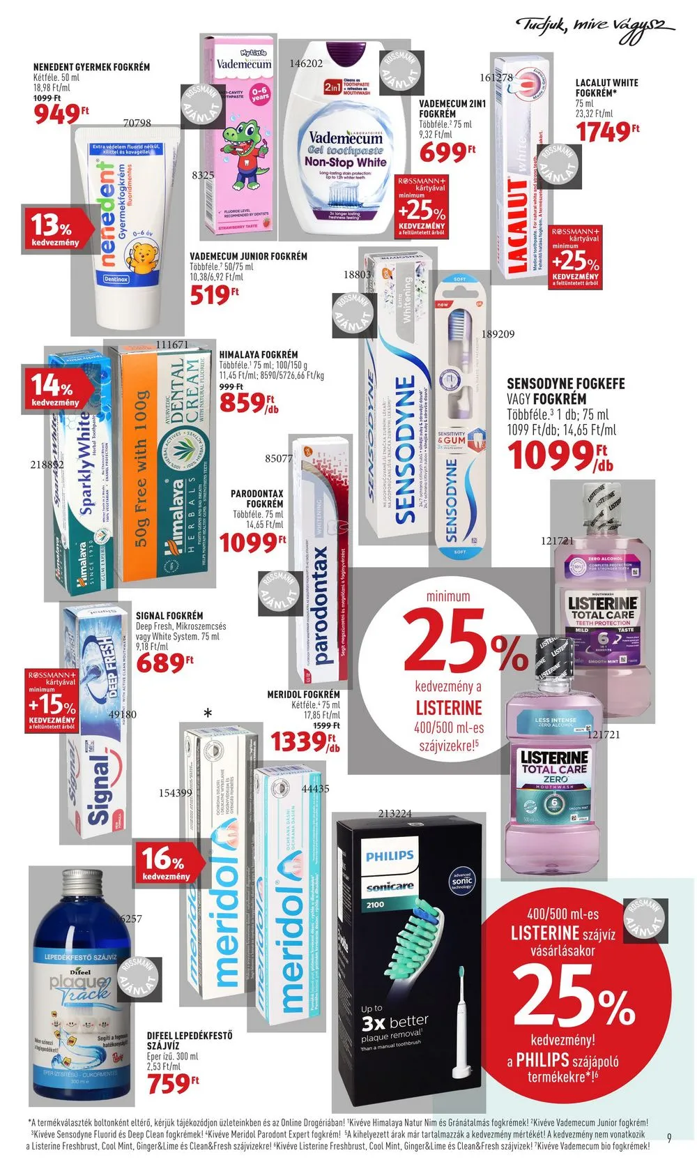 Rossmann akciós újság 12.19–12.23 – 9. oldal