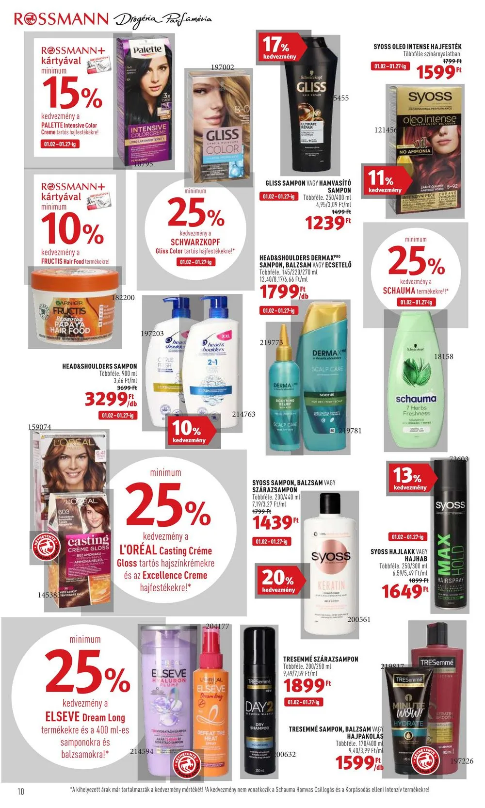 Rossmann akciós újság 01.02–01.13 – 10. oldal