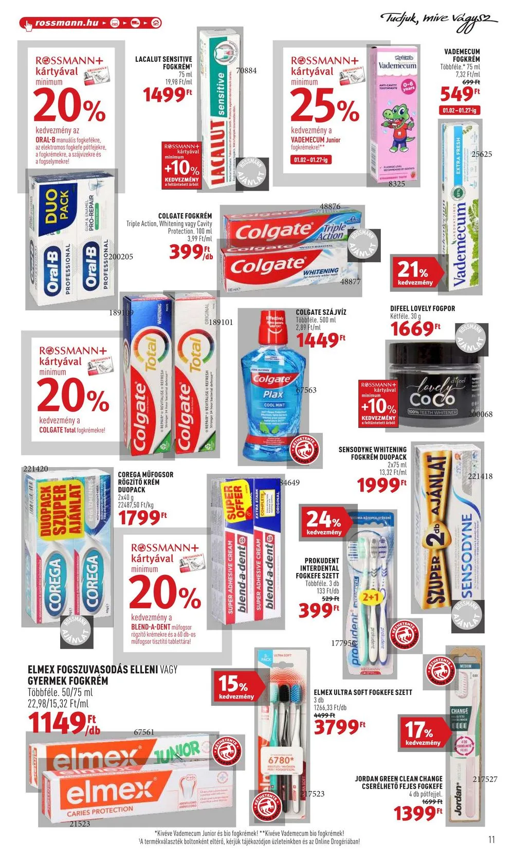 Rossmann akciós újság 01.02–01.13 – 11. oldal
