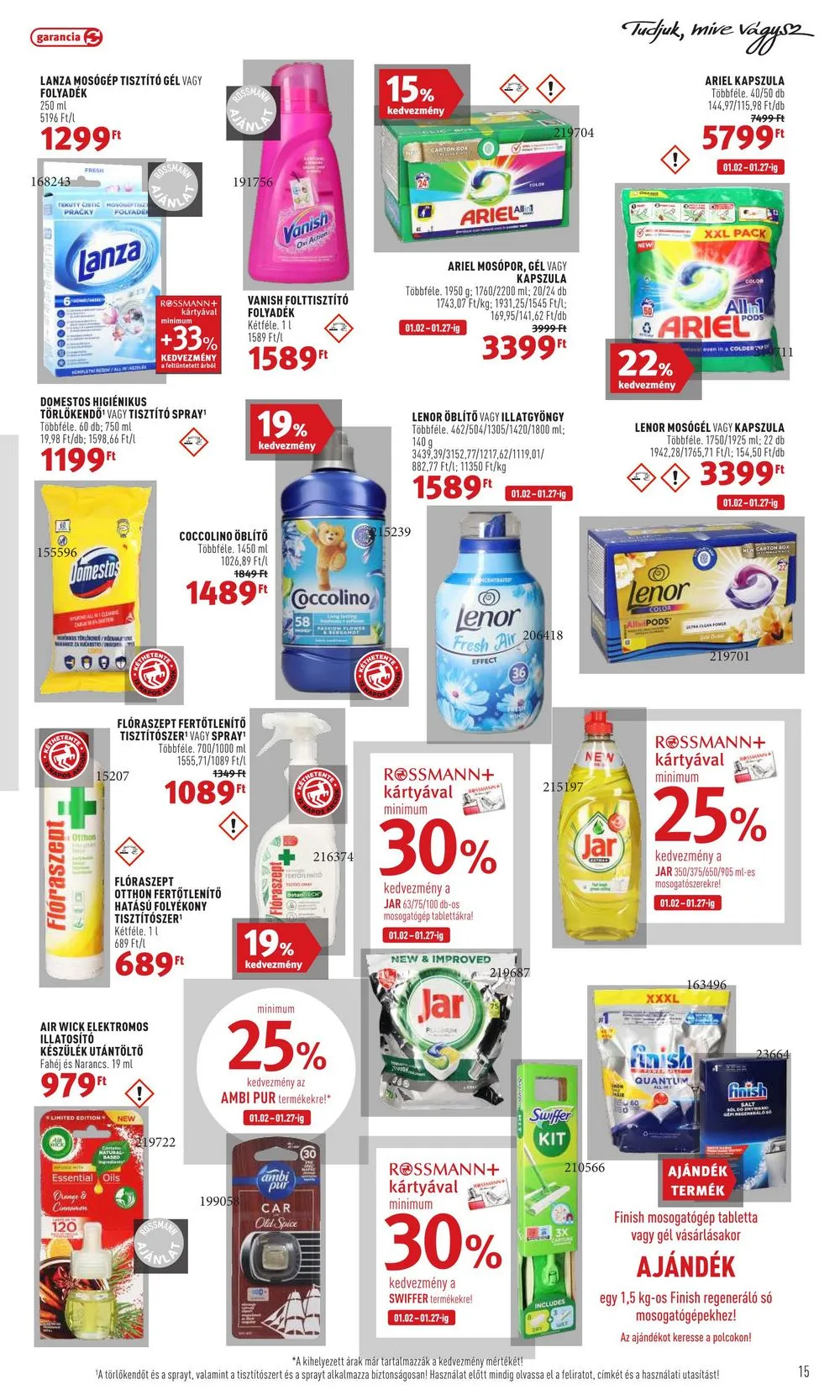 Rossmann akciós újság 01.02–01.13 – 15. oldal