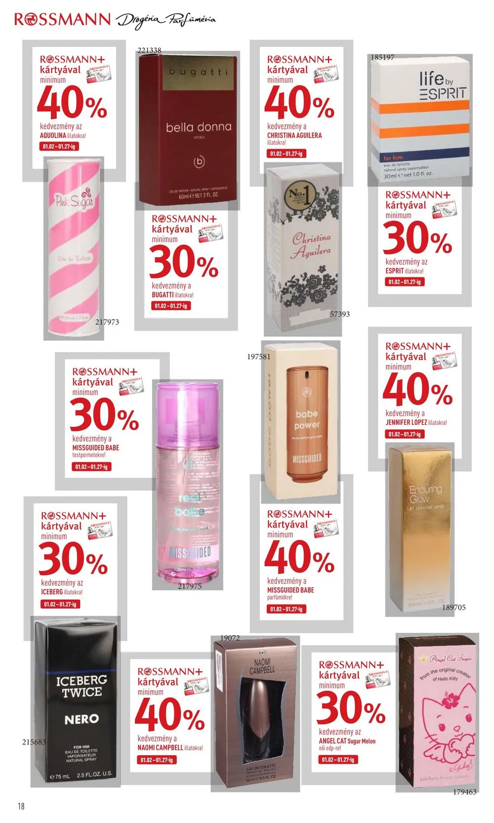 Rossmann akciós újság 01.02–01.13 – 18. oldal