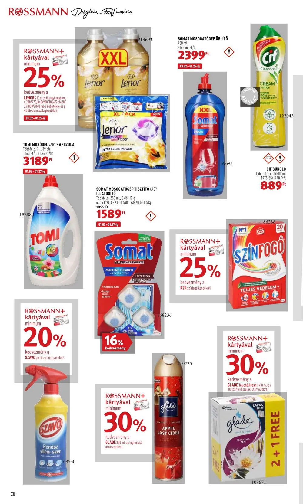 Rossmann akciós újság 01.02–01.13 – 20. oldal