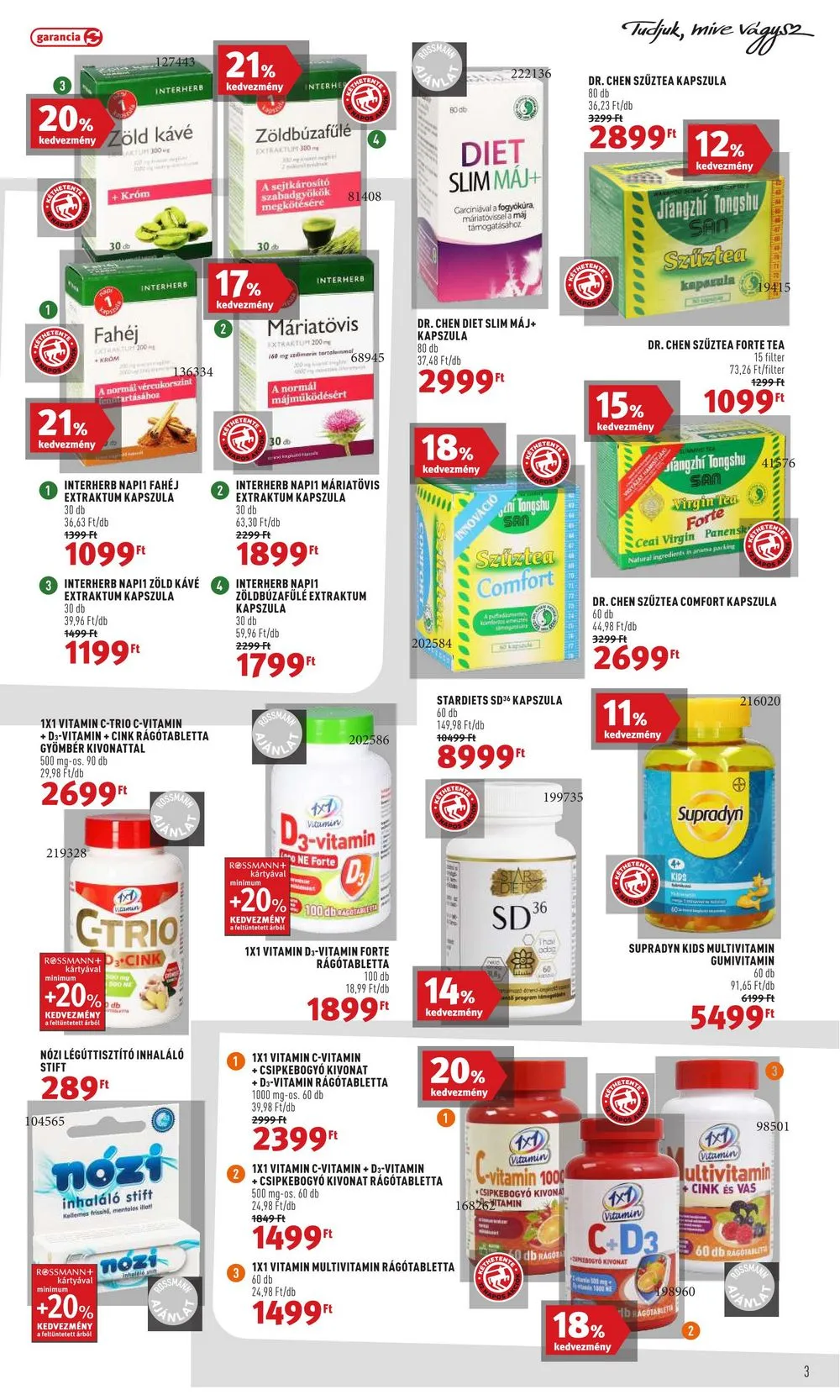 Rossmann akciós újság 01.02–01.13 – 3. oldal