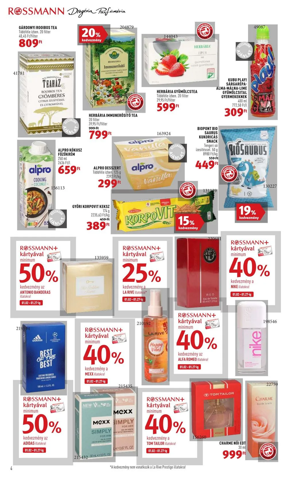 Rossmann akciós újság 01.02–01.13 – 4. oldal
