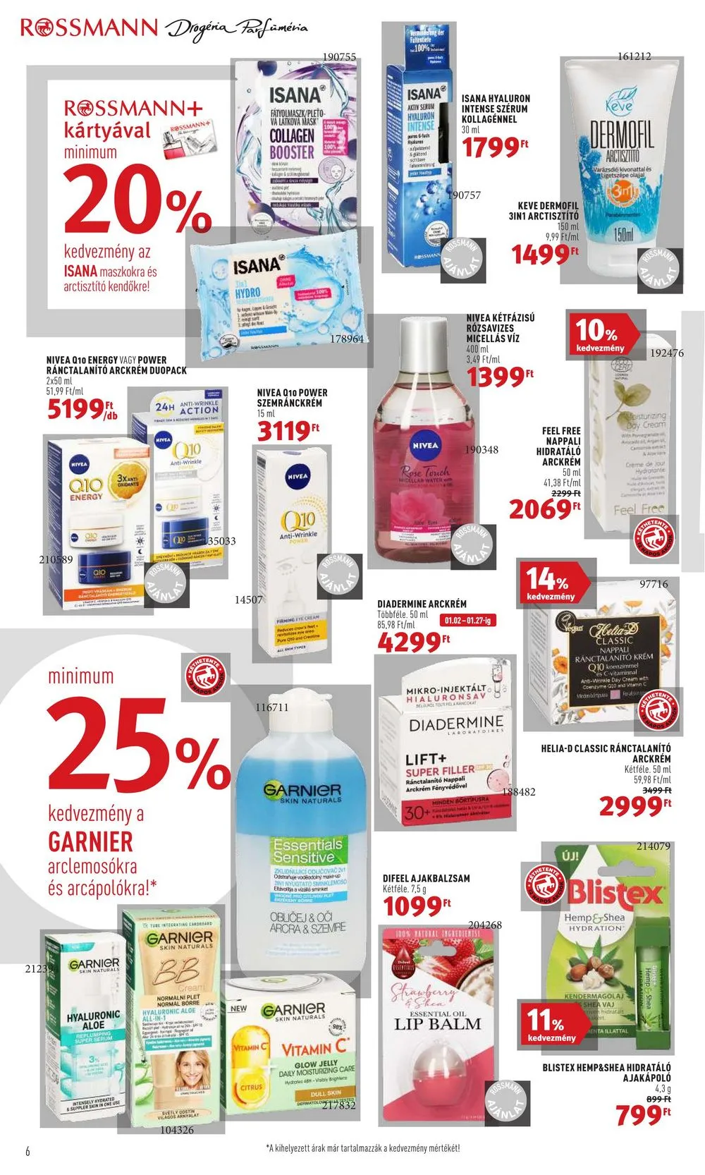 Rossmann akciós újság 01.02–01.13 – 6. oldal