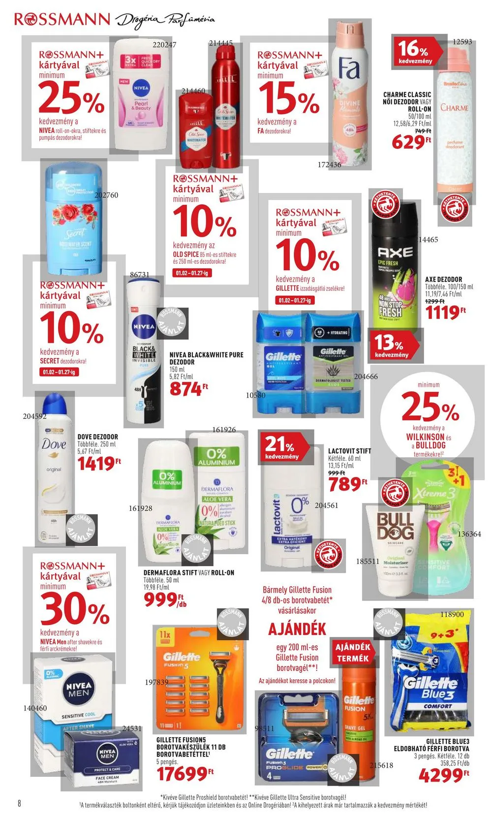 Rossmann akciós újság 01.02–01.13 – 8. oldal