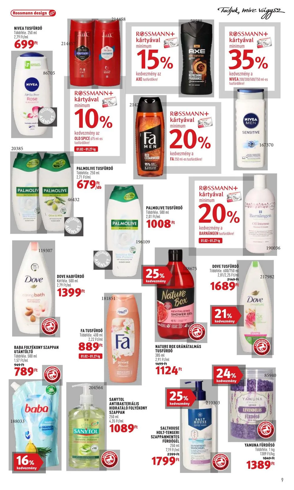 Rossmann akciós újság 01.02–01.13 – 9. oldal