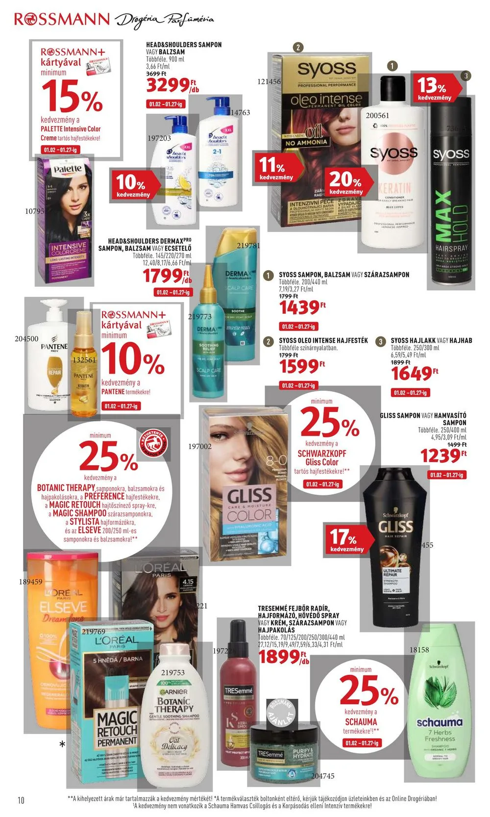 Rossmann akciós újság 01.16–01.27 – 10. oldal