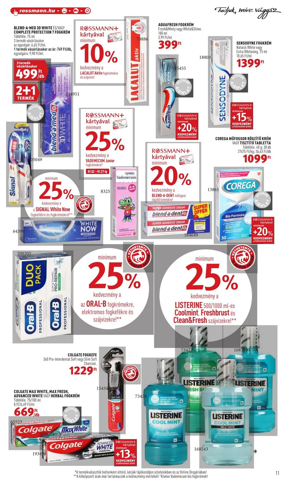 Rossmann akciós újság 01.16–01.27 – 11. oldal