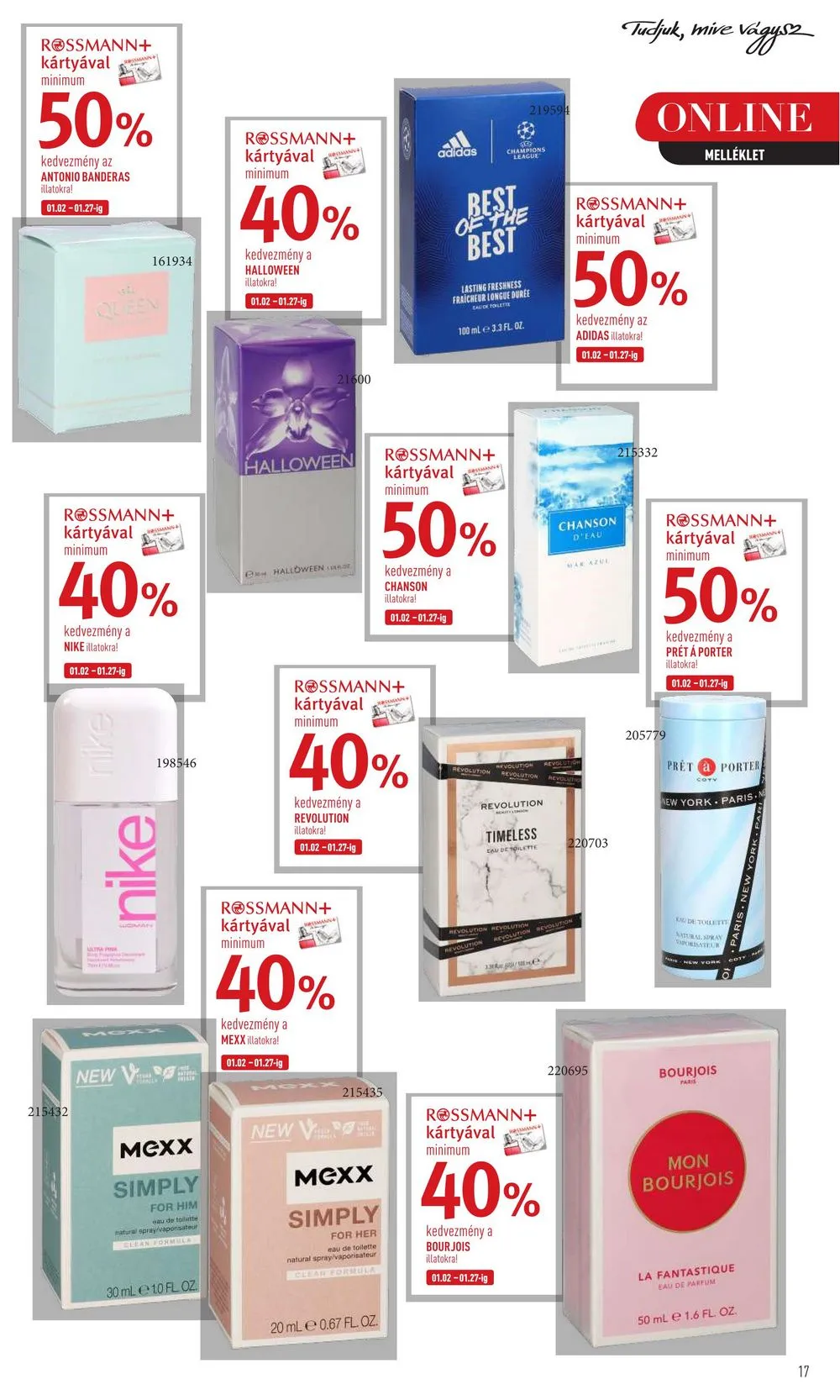Rossmann akciós újság 01.16–01.27 – 17. oldal