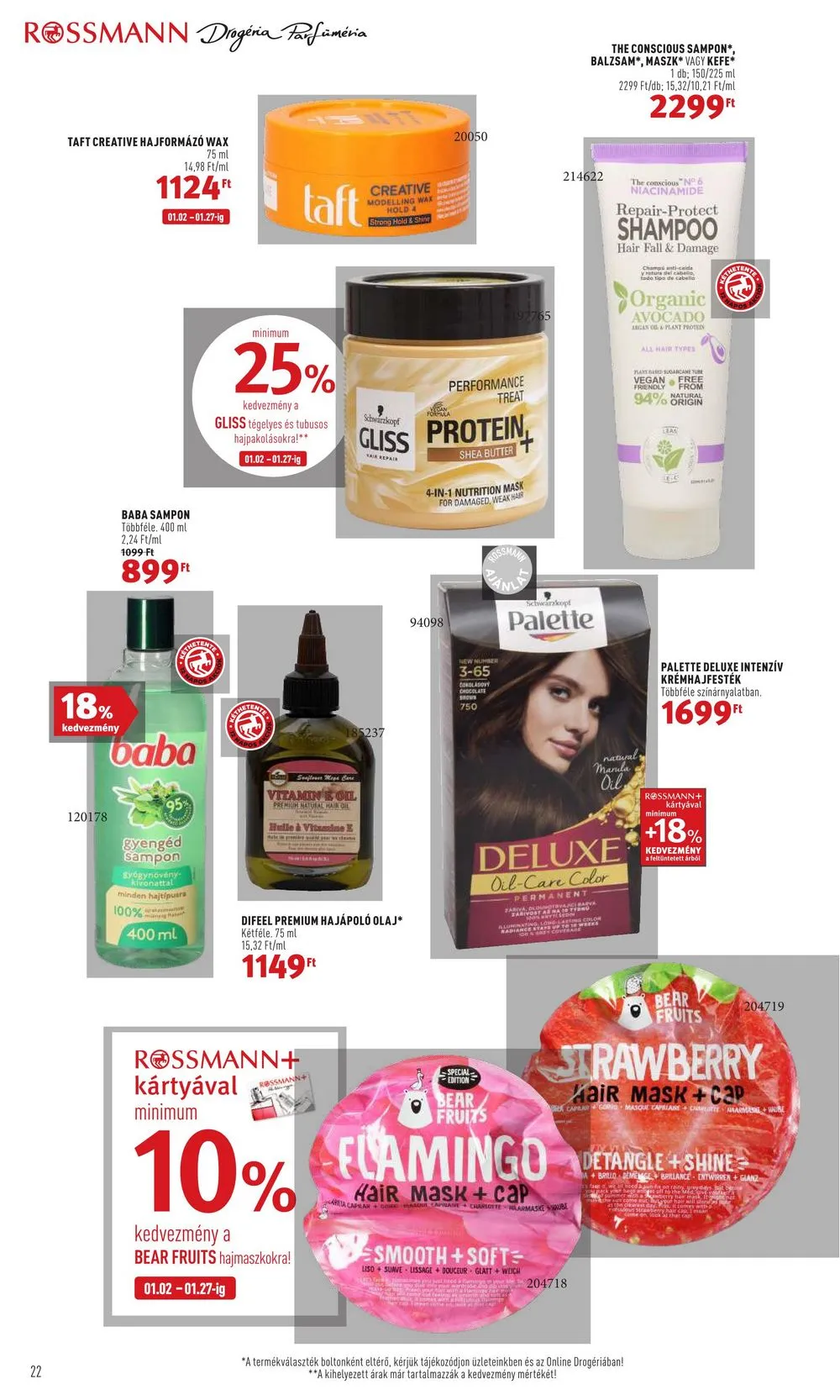 Rossmann akciós újság 01.16–01.27 – 22. oldal