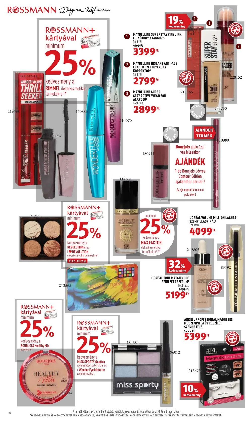 Rossmann akciós újság 01.16–01.27 – 4. oldal