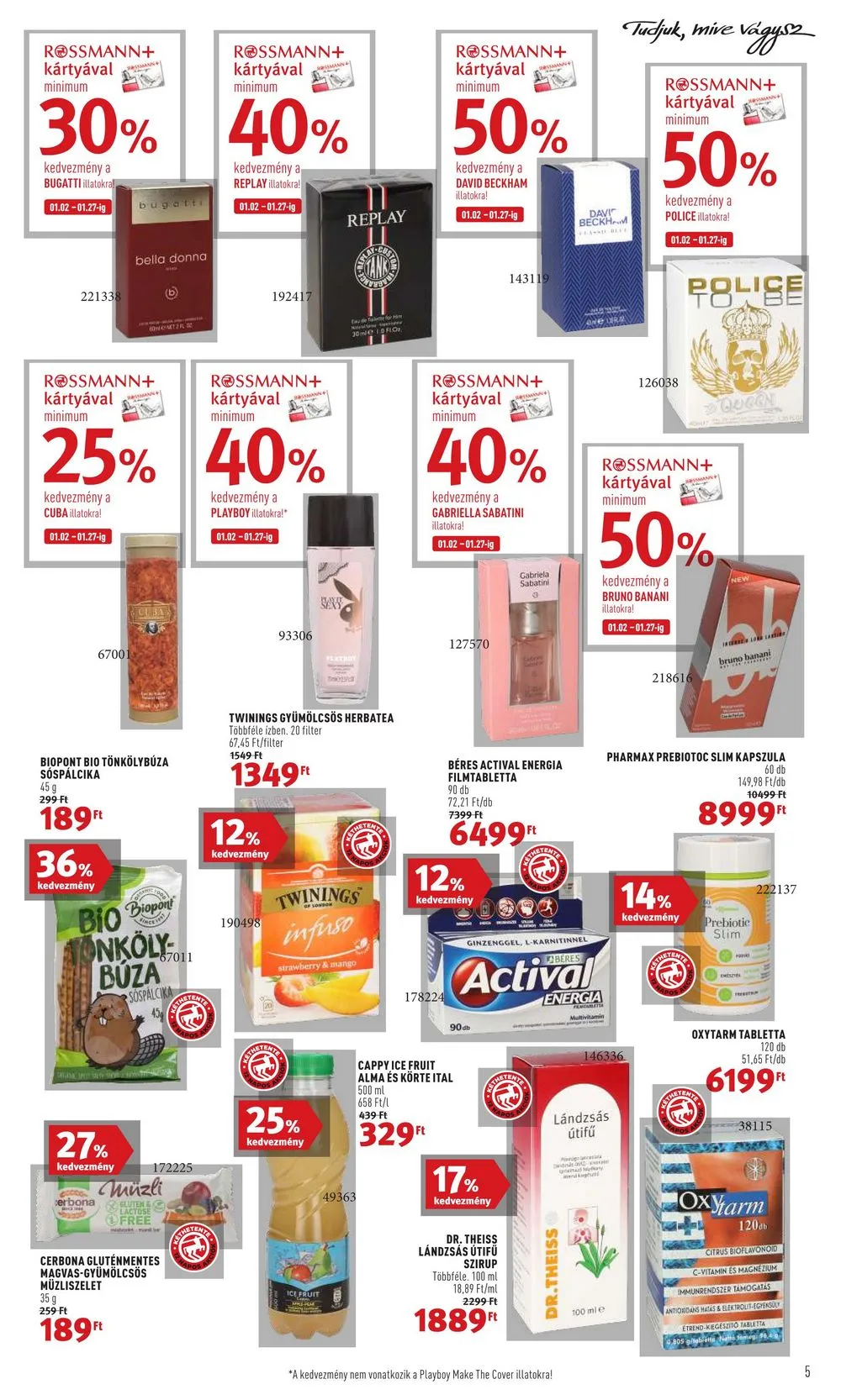 Rossmann akciós újság 01.16–01.27 – 5. oldal