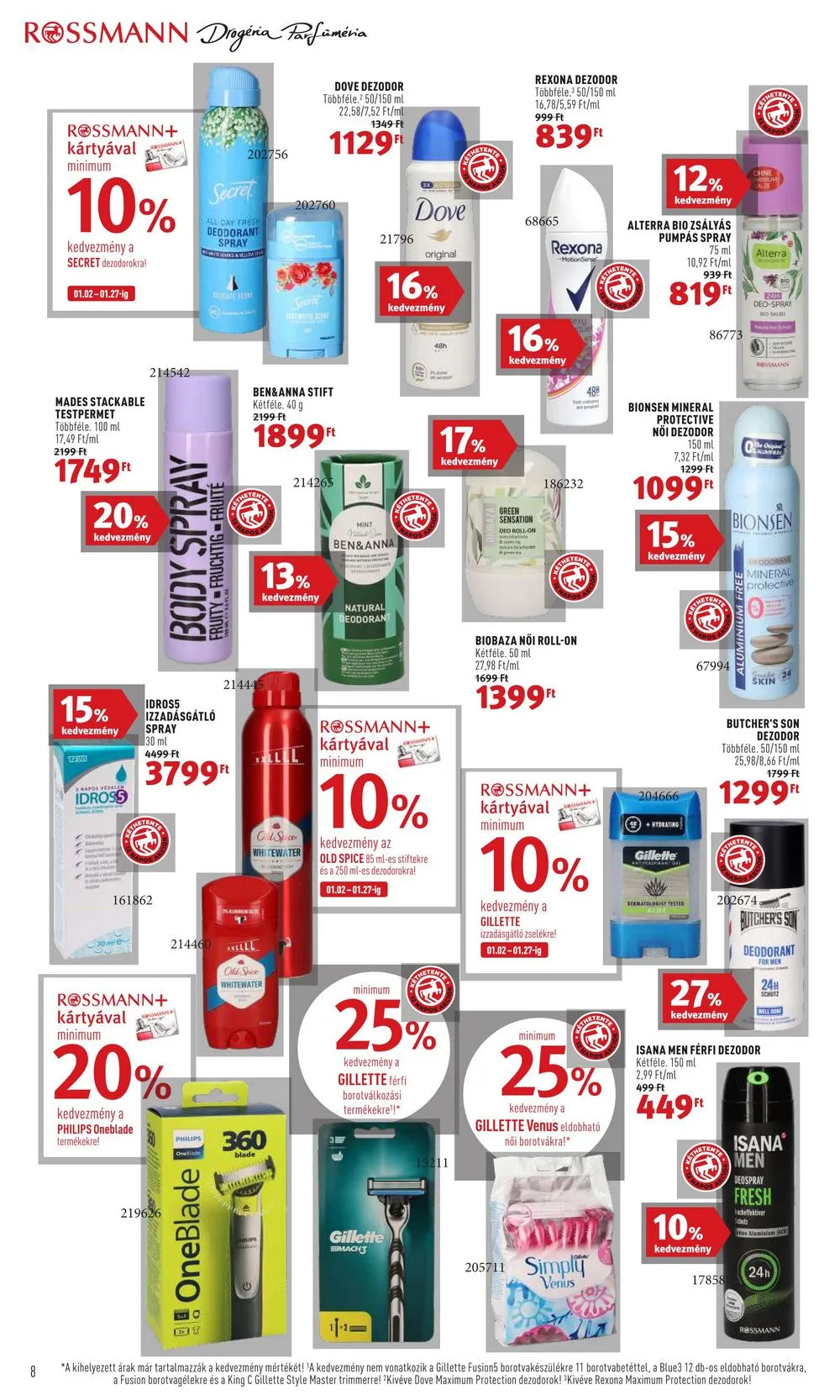Rossmann akciós újság 01.16–01.27 – 8. oldal