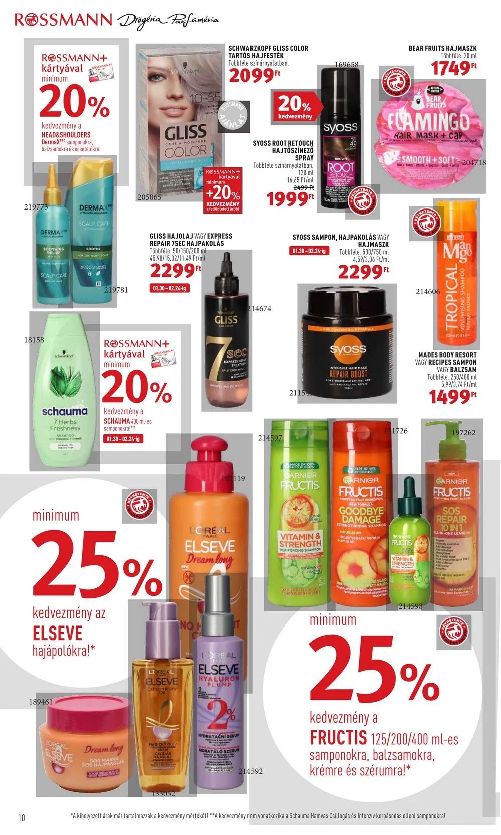 Rossmann akciós újság 01.30–02.10 – 10. oldal