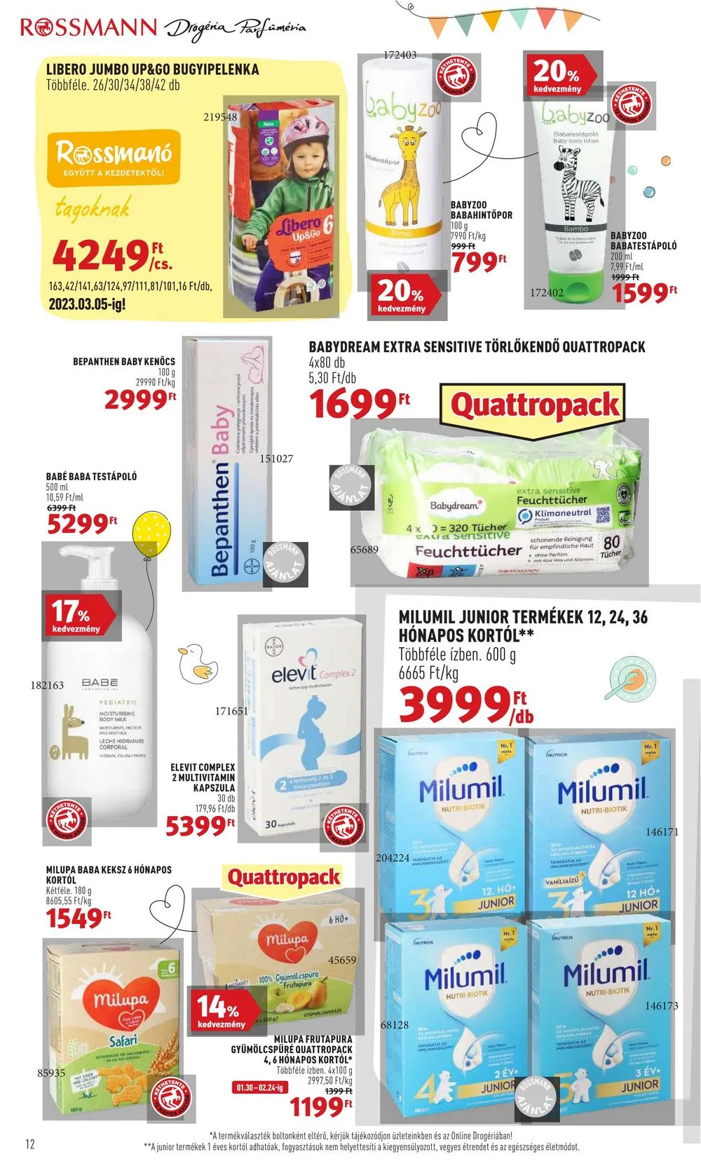 Rossmann akciós újság 01.30–02.10 – 12. oldal