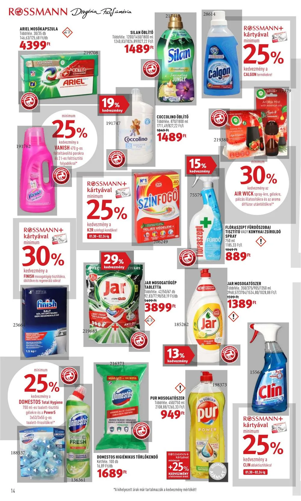 Rossmann akciós újság 01.30–02.10 – 14. oldal
