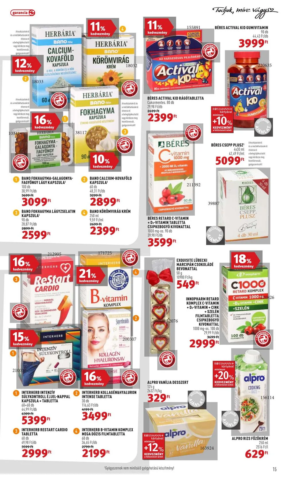 Rossmann akciós újság 01.30–02.10 – 15. oldal