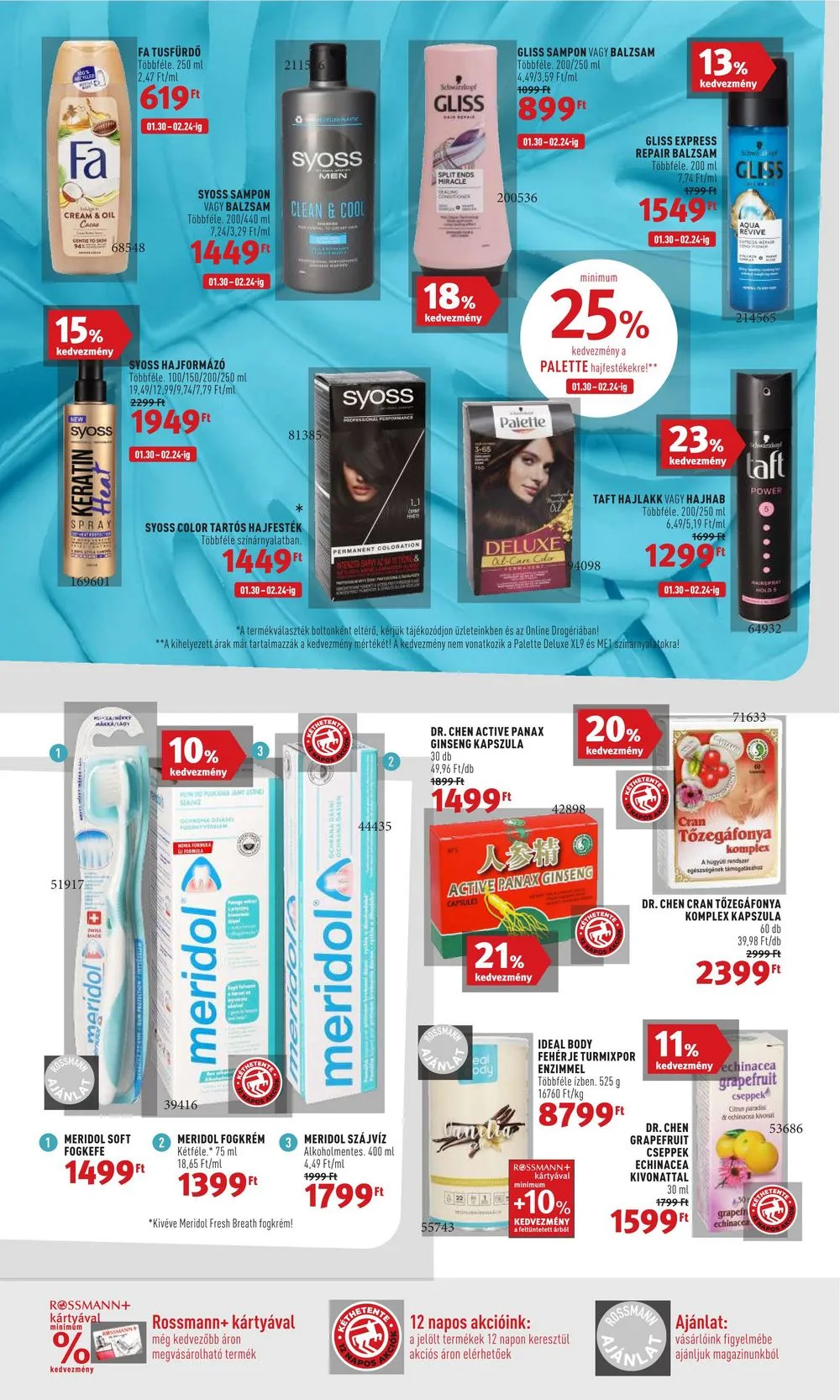 Rossmann akciós újság 01.30–02.10 – 16. oldal