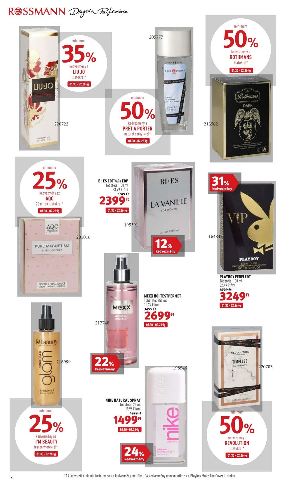 Rossmann akciós újság 01.30–02.10 – 20. oldal