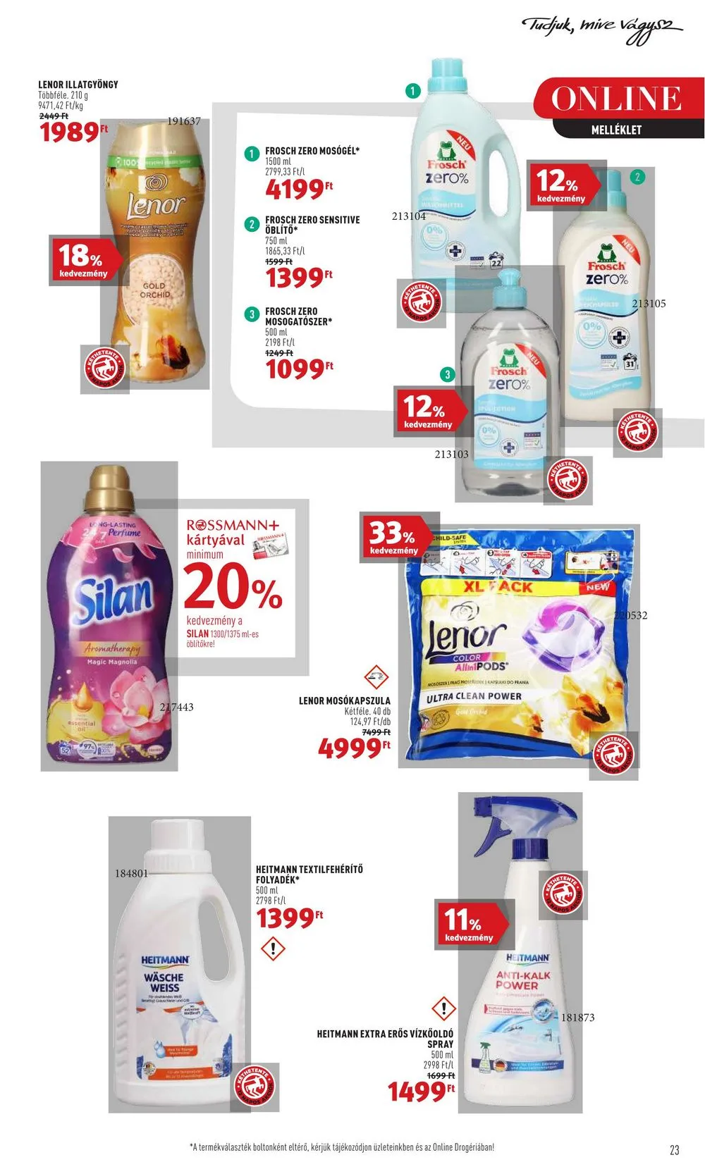 Rossmann akciós újság 01.30–02.10 – 23. oldal