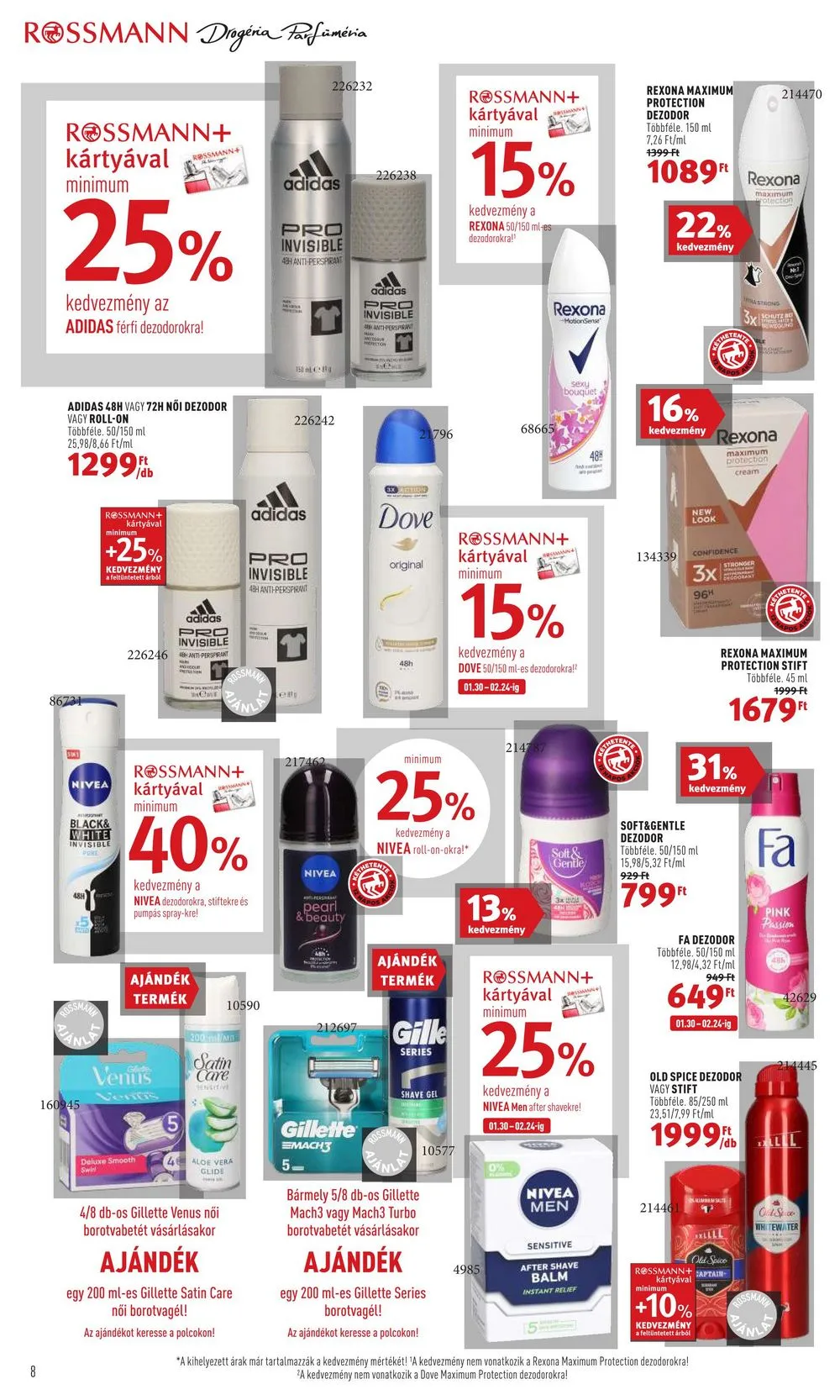 Rossmann akciós újság 01.30–02.10 – 8. oldal