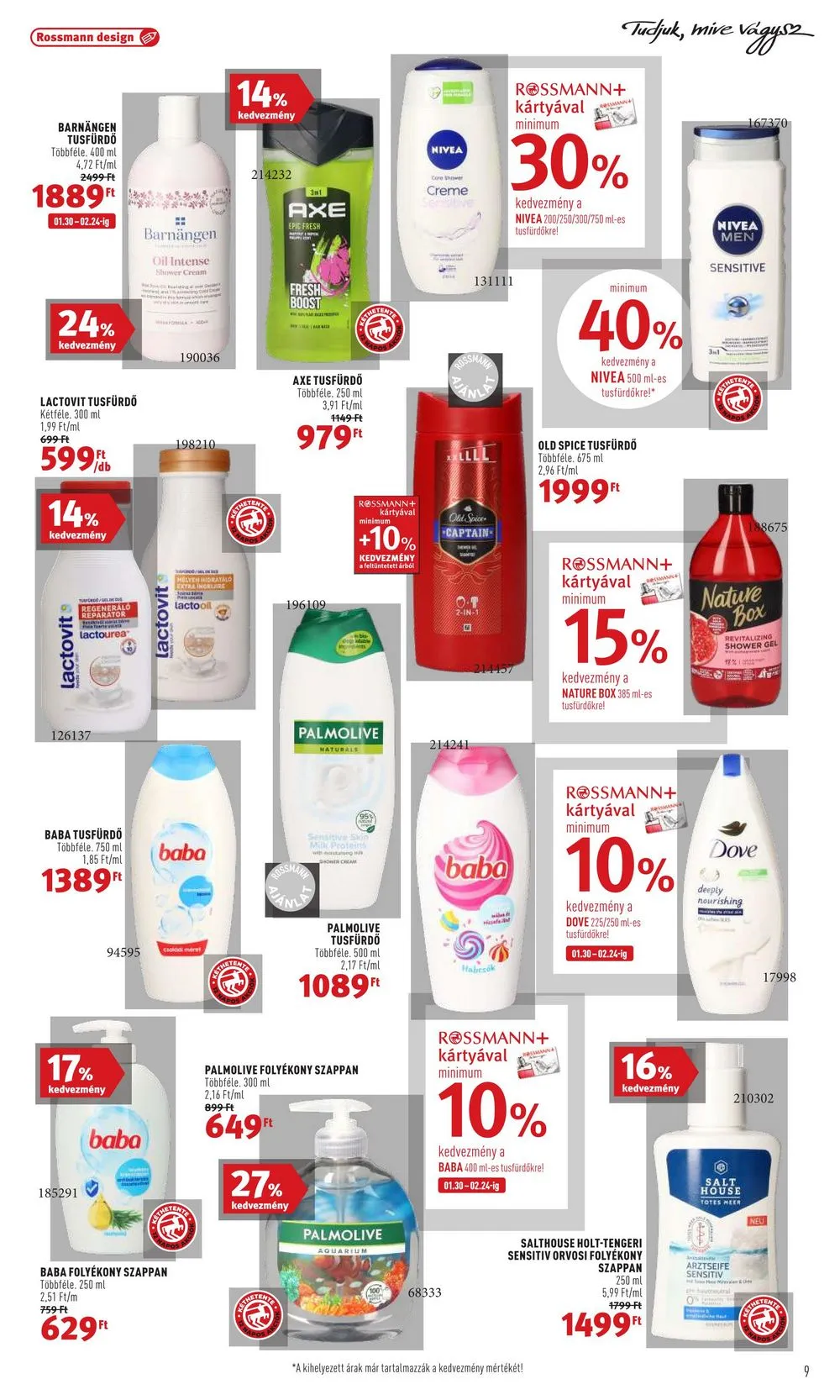 Rossmann akciós újság 01.30–02.10 – 9. oldal