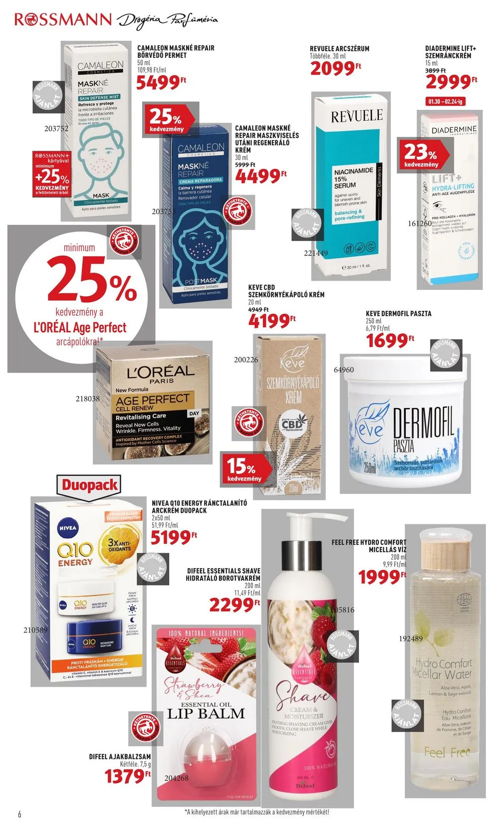 Rossmann akciós újság 02.13–02.24 – 6. oldal