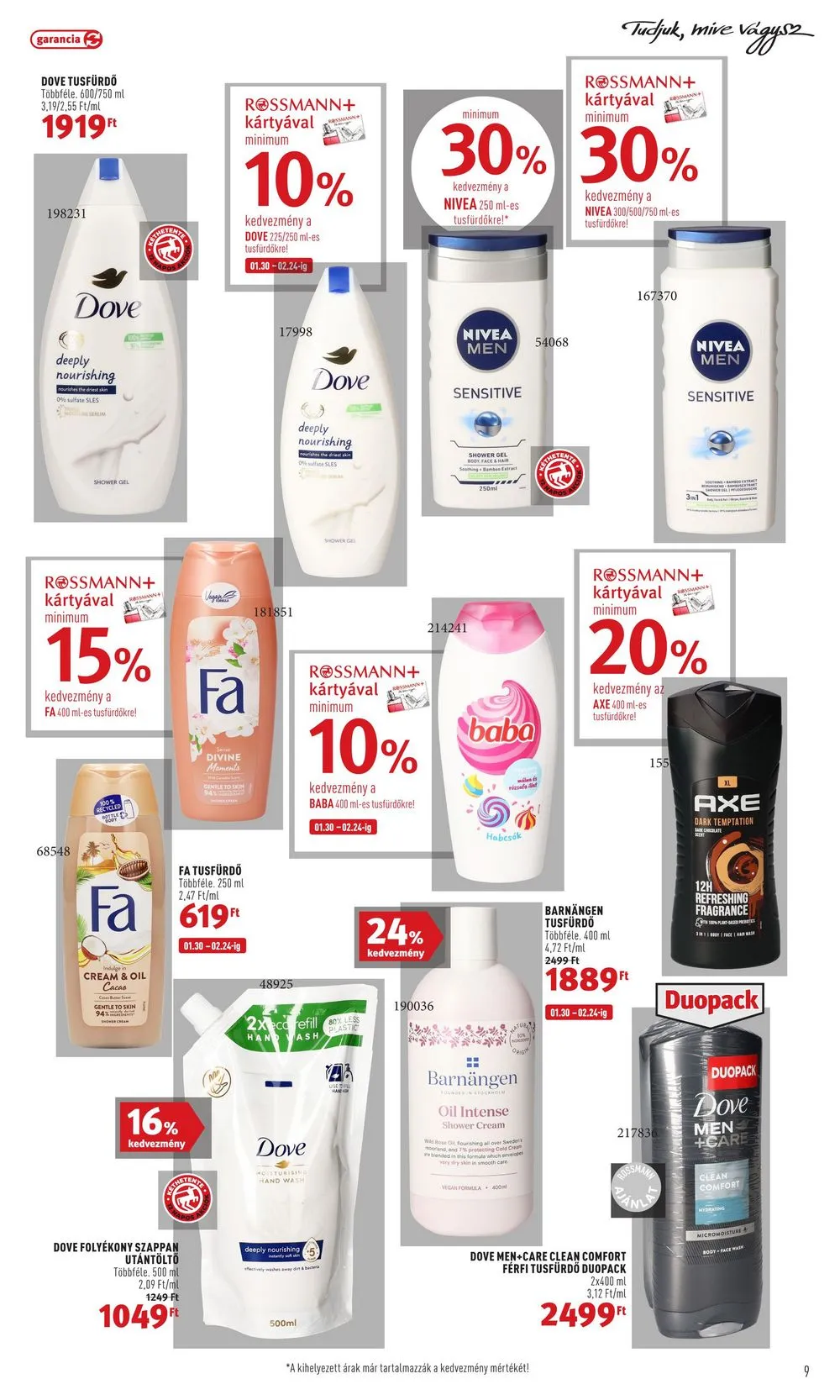 Rossmann akciós újság 02.13–02.24 – 9. oldal