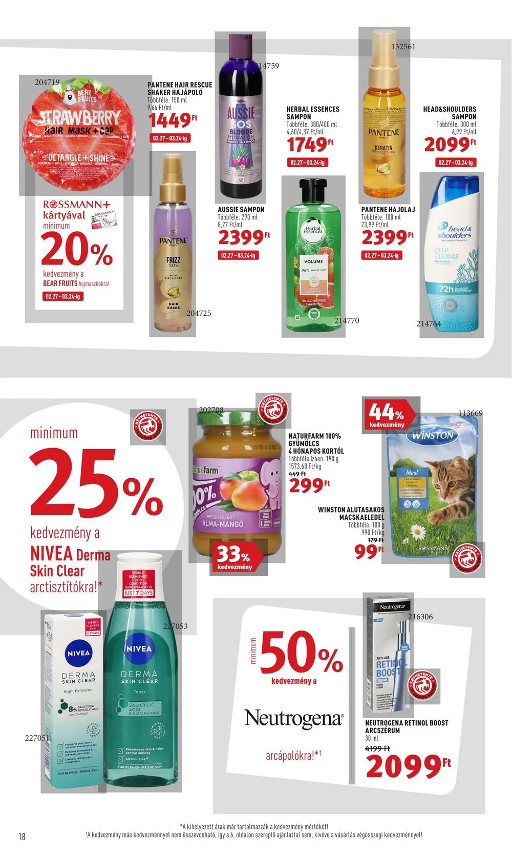 Rossmann akciós újság 02.27–03.10 – 18. oldal