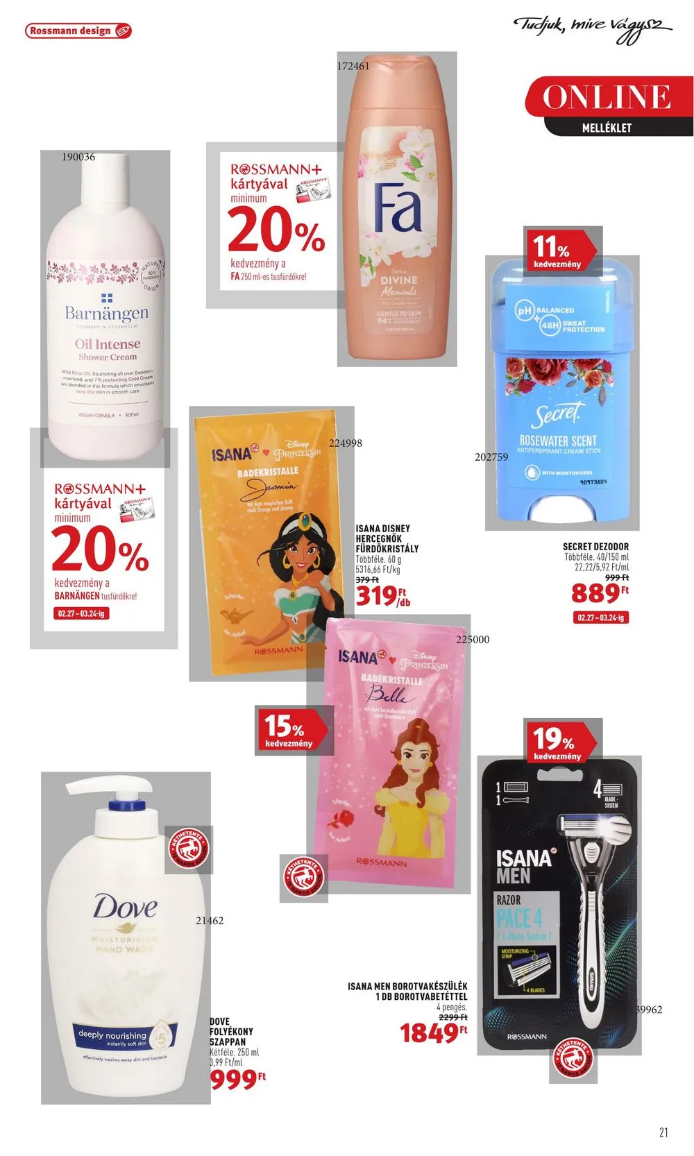Rossmann akciós újság 02.27–03.10 – 21. oldal