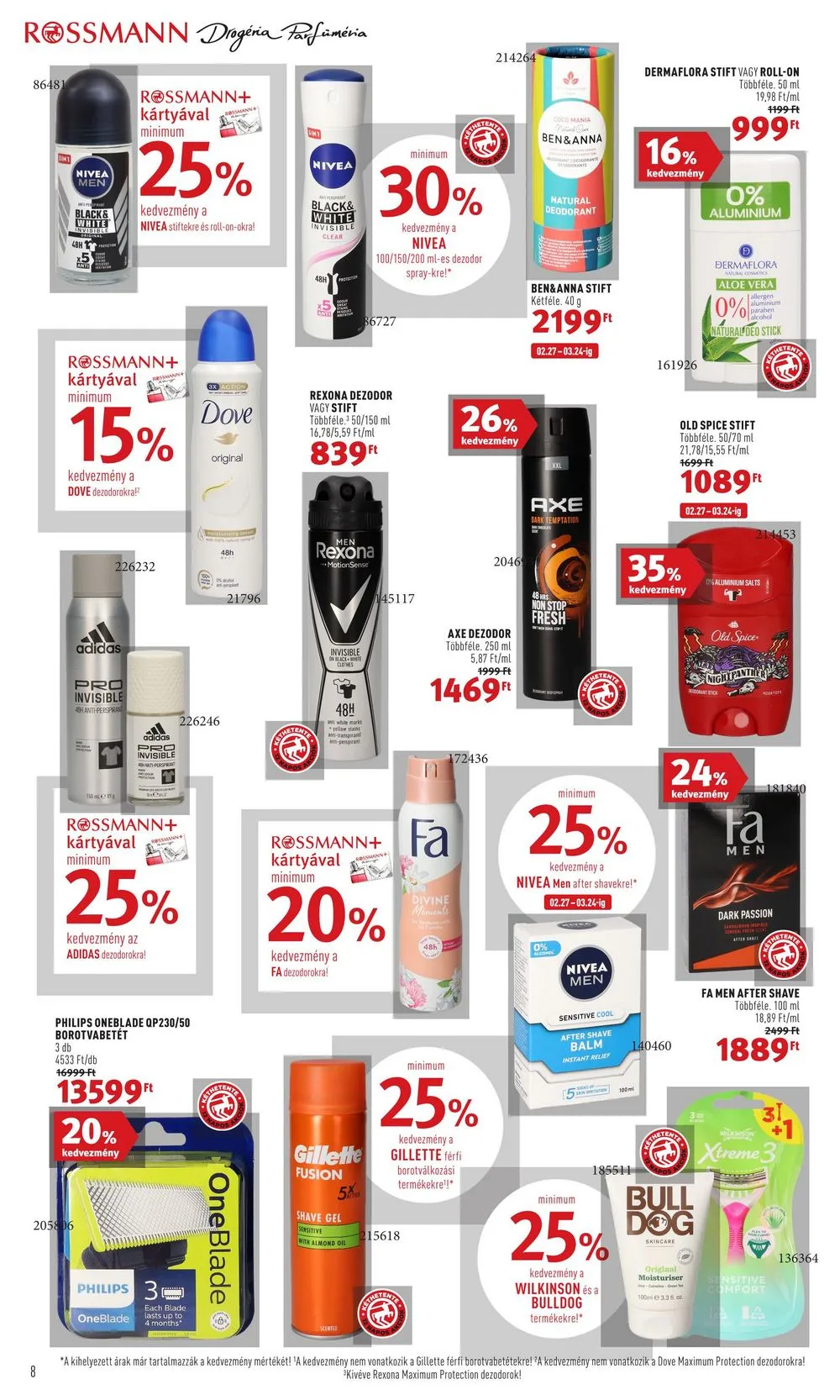 Rossmann akciós újság 02.27–03.10 – 8. oldal