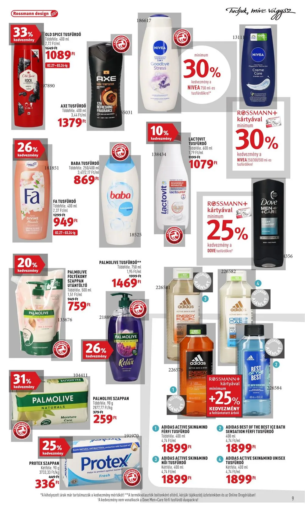 Rossmann akciós újság 02.27–03.10 – 9. oldal