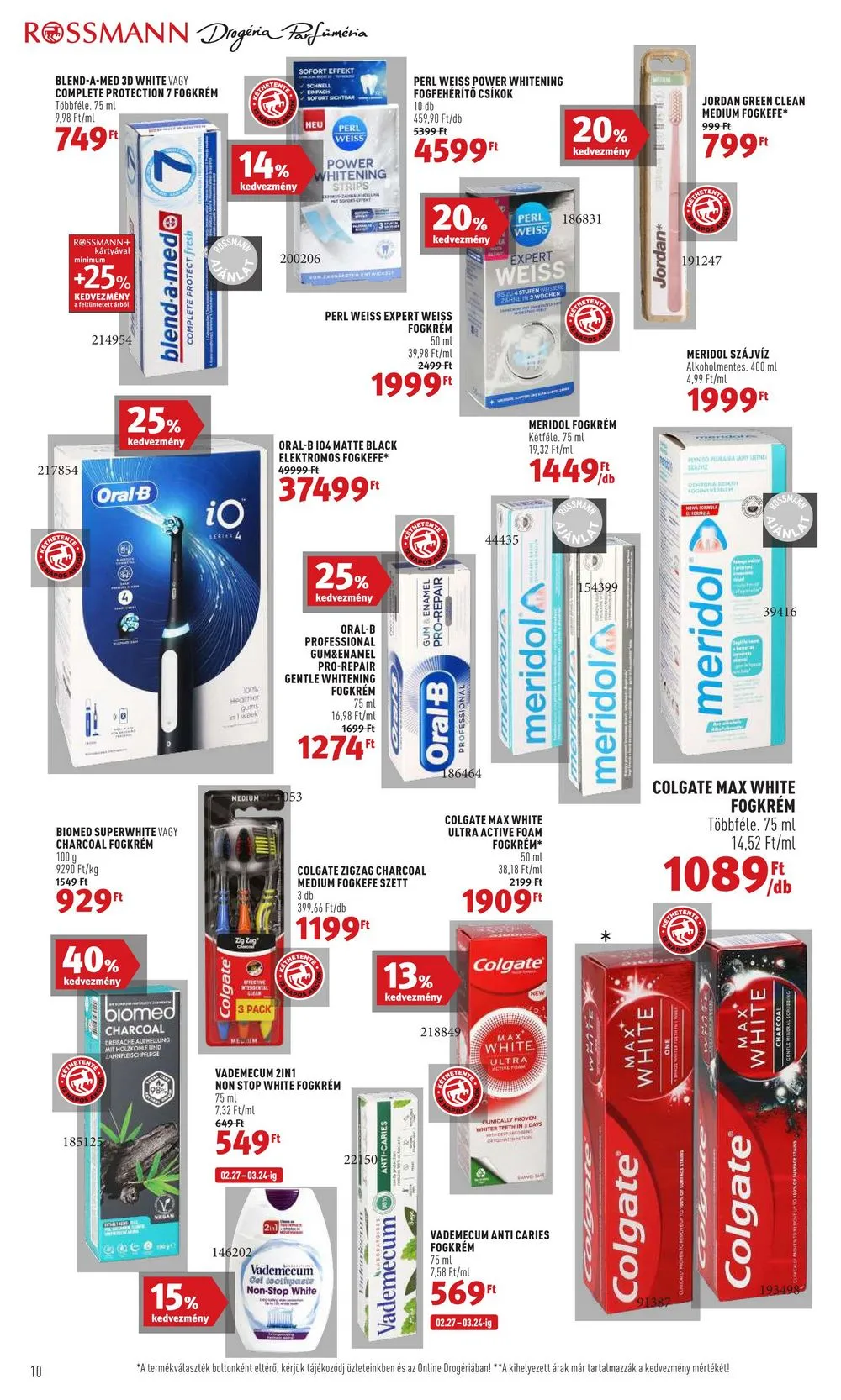 Rossmann akciós újság 03.13–03.24 – 10. oldal