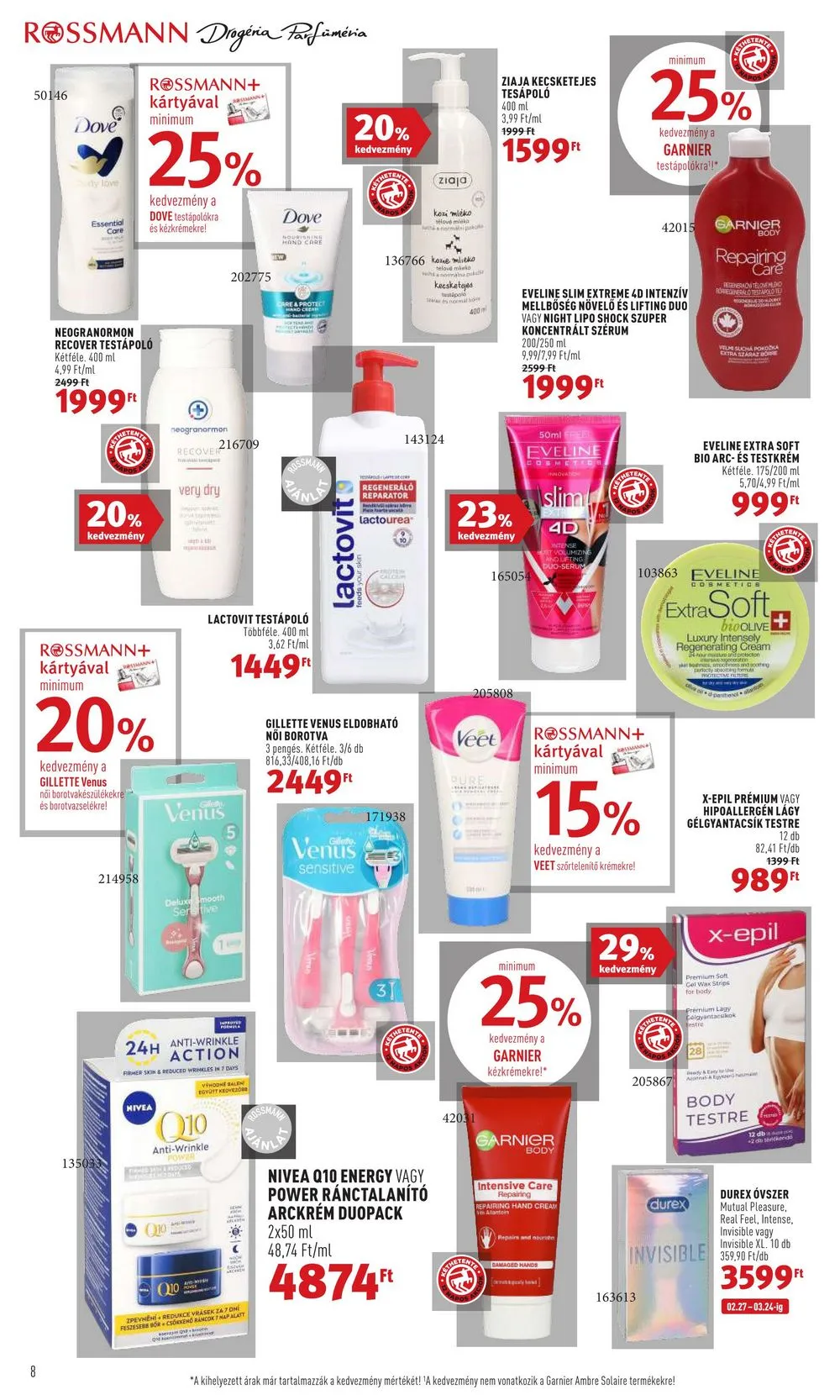 Rossmann akciós újság 03.13–03.24 – 8. oldal