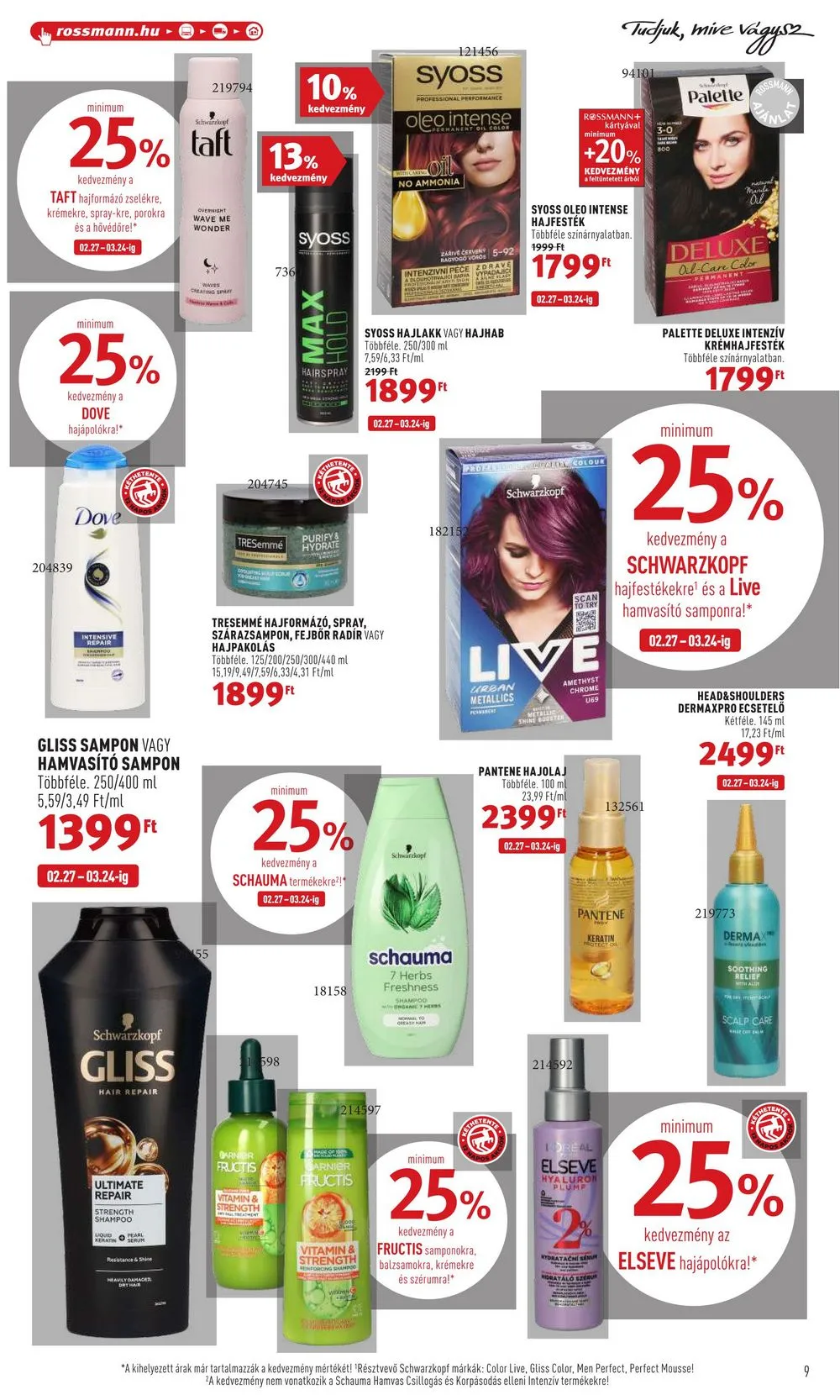 Rossmann akciós újság 03.13–03.24 – 9. oldal