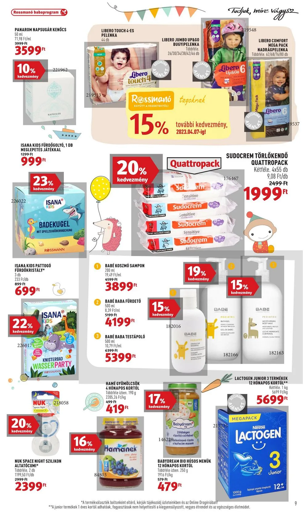 Rossmann akciós újság 03.27–04.07 – 9. oldal