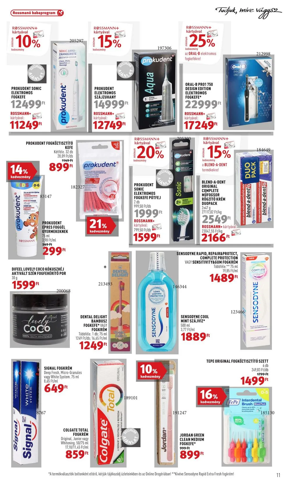 Rossmann akciós újság 04.24–05.05 – 11. oldal