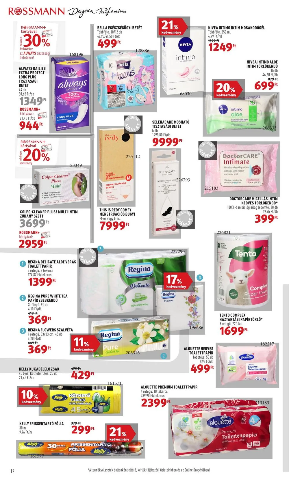 Rossmann akciós újság 04.24–05.05 – 12. oldal