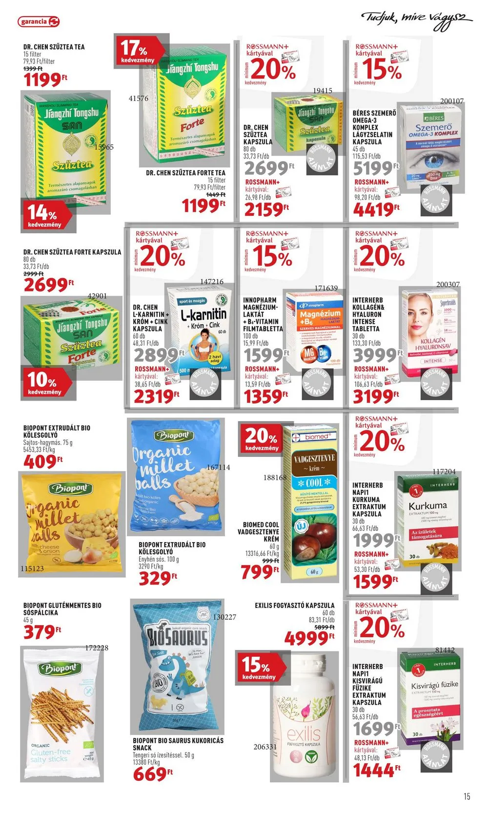 Rossmann akciós újság 04.24–05.05 – 15. oldal