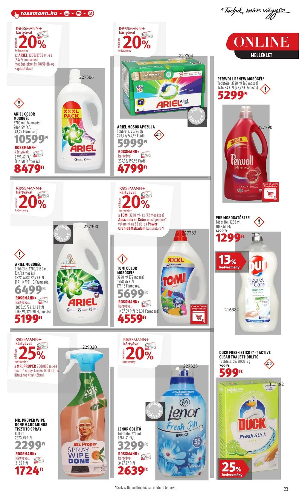 Rossmann akciós újság 04.24–05.05 – 25. oldal