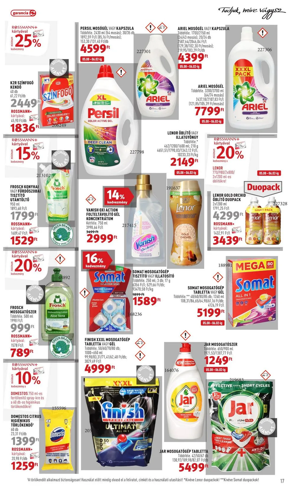 Rossmann akciós újság 05.08–05.19 – 17. oldal