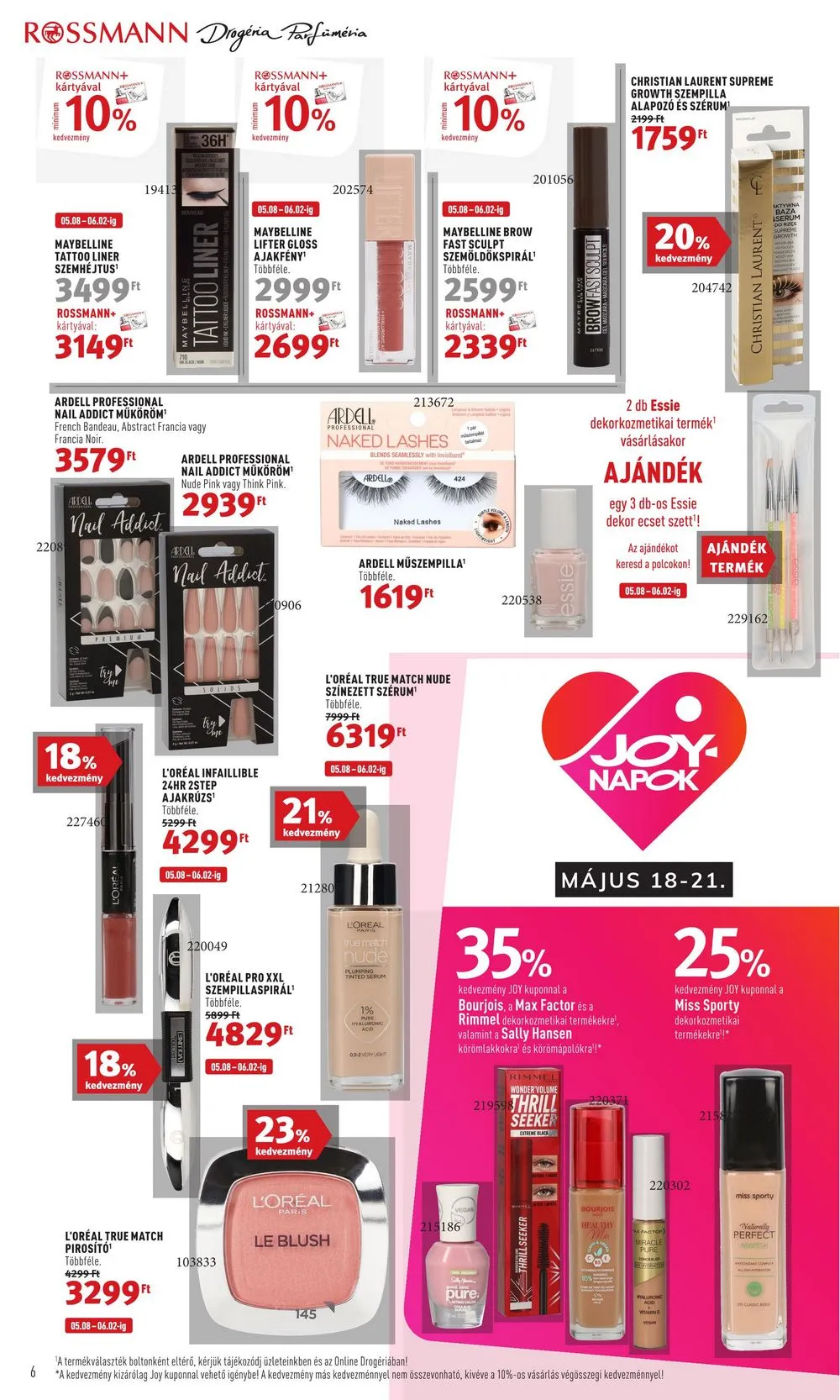 Rossmann akciós újság 05.08–05.19 – 6. oldal