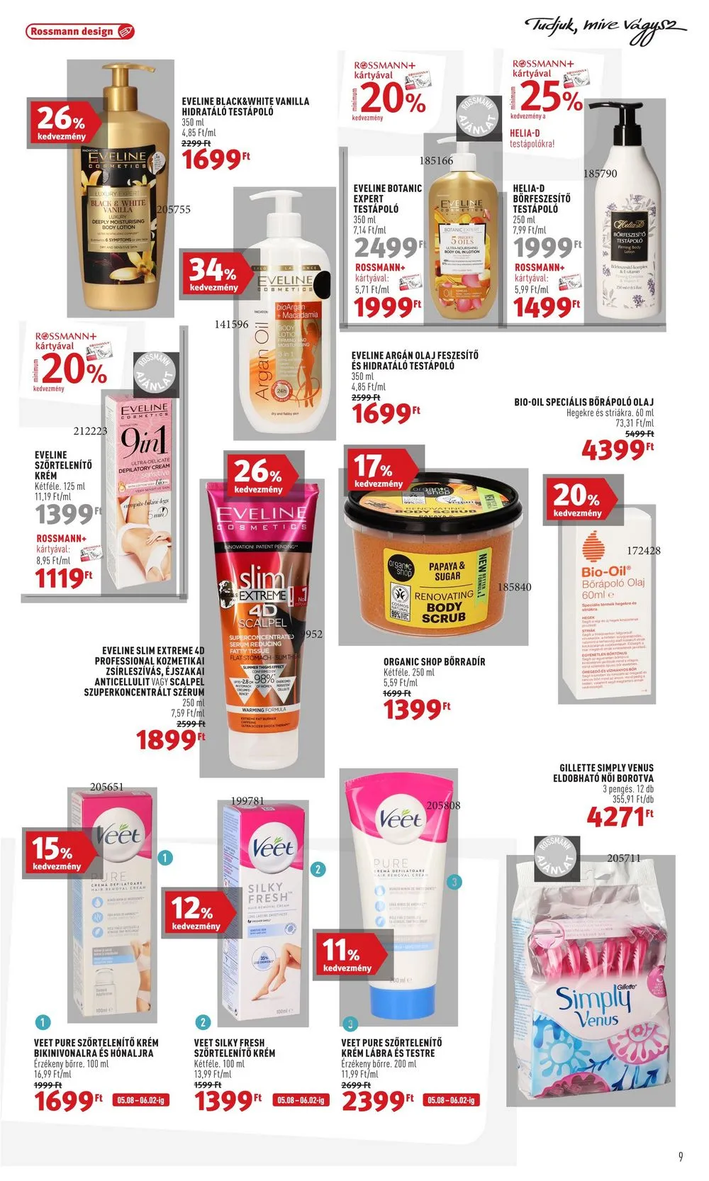 Rossmann akciós újság 05.08–05.19 – 9. oldal