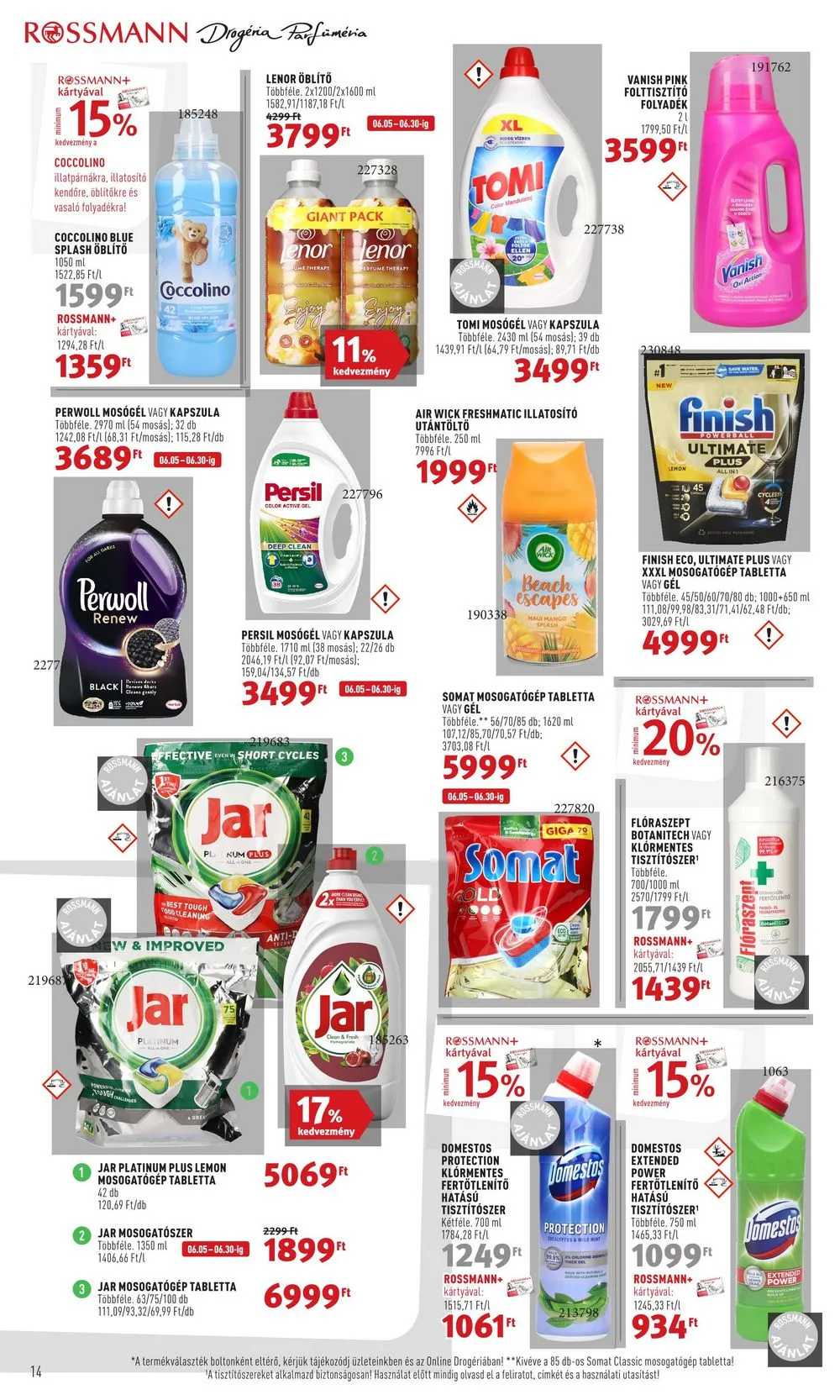 Rossmann akciós újság 06.19–06.30 – 16. oldal