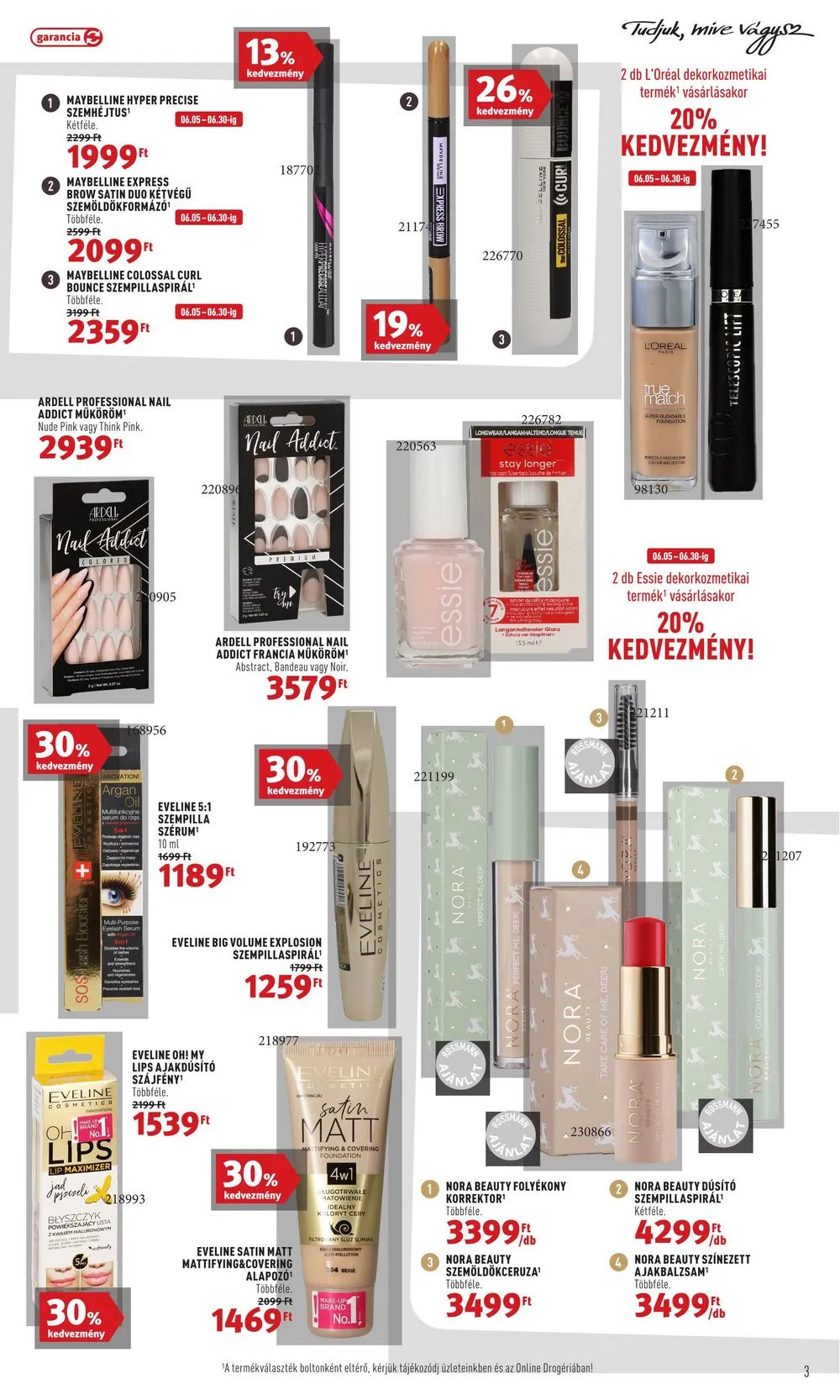 Rossmann akciós újság 06.19–06.30 – 3. oldal